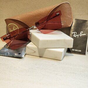 Genuine Ray-Ban RB3730 Xime Bio-Based Unisex Sunglasses in Gunmetal & Pink